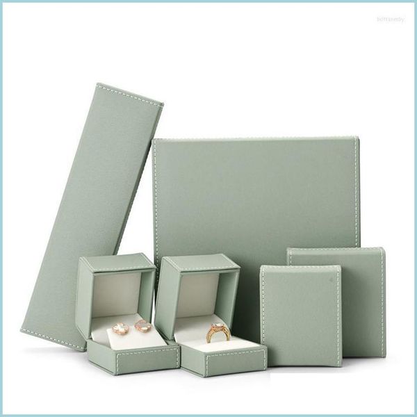 

jewelry pouches bags jewelry pouches bags idreampackaging light green box proposal wedding ring pendant bracelet storage high-end pu dhdgt, Pink;blue