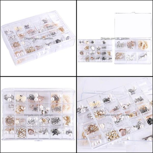 

jewelry pouches bags jewelry pouches bags clear box organizer for women girls double layer display storage holder case necklace earr dh53t, Pink;blue