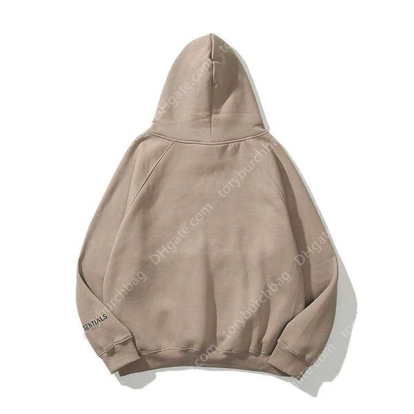 

essentials men's casual couple reflective letter print super dalian hoodie fashion hip hop street sweatshirt, Black