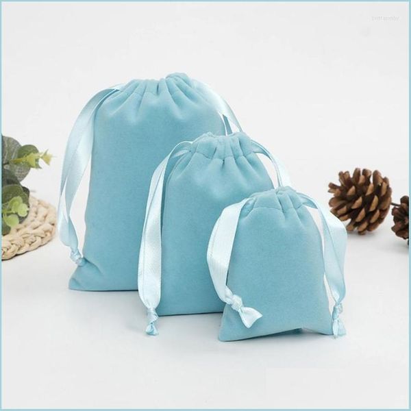 

jewelry pouches bags jewelry pouches bags fashion wrap bag portable dust protect veet storage pouch dstring brit22 drop delivery 202 dhraq, Pink;blue