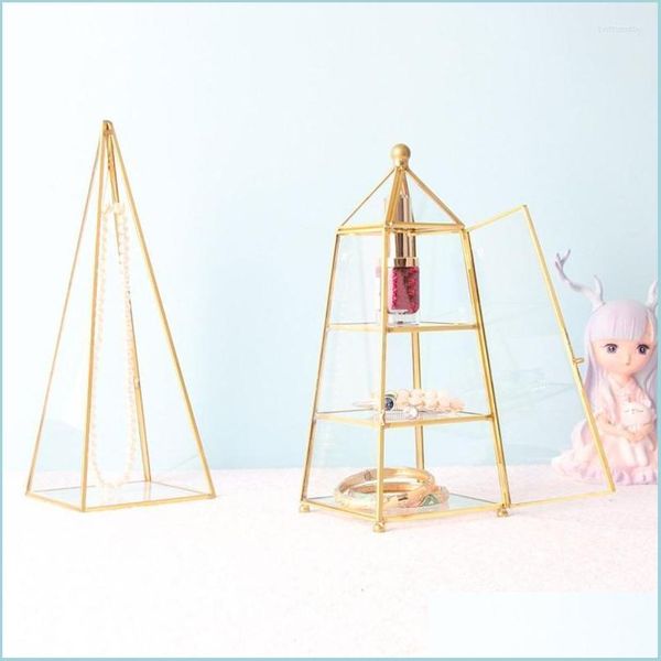 

jewelry pouches bags jewelry pouches bags prisma stand trinket dish geometric decor organizer home ornament brit22 drop delivery 2 dhocb, Pink;blue