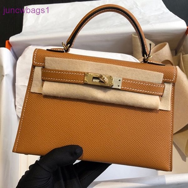 

herme bags real leather designer 2022 new second generation kel1ys fashion trend one shoulder oblique straddle handle hand print cowhide col