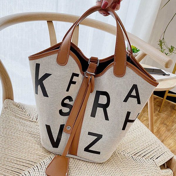 

single package fashion printing letters women handbags large capacity tote bags for 2020 new quality big canvas bucket 's bag purse c03