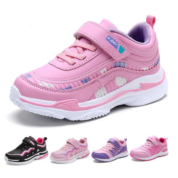 

sneakers kids sport shoes waterproof running shoes girls sneakers tenis infantil pink breathable antislip children shoes chaussure enfant l2, Black;red