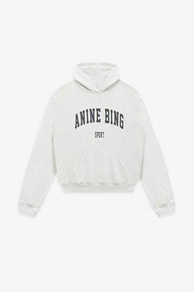 

anine b 2023 a bing women designer hoodie sport classic hooded print fleece sweatshirt grey fashion hoodies pullover, Black