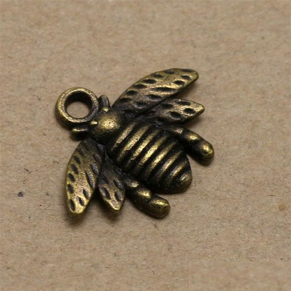 

charms 150pcs 21x16mm zinc alloy charms antique bronze plated bumblebee honey bee for jewelry making diy handmade pendants drop deliv dh8rd, Bronze;silver