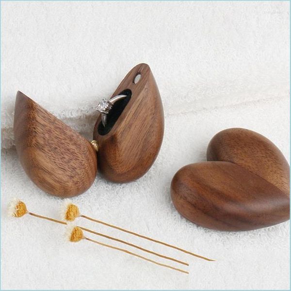 

jewelry pouches bags jewelry pouches bags container ring box wood storage case heart shaped wooden wedding proposal brit22 drop deli dh5rm, Pink;blue
