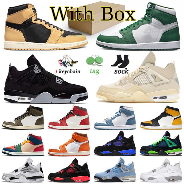 

designer jumpman j4 basketball shoes j1 yellow toe heirloom 1 4 offs white trainers gorge green starfish violet ore military black canvas 1s