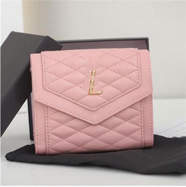 

fashion wallets for woman high-end classic designer purse women's caviar leather wallet single zipper multi-function card bag, Red;black