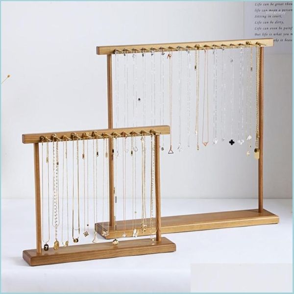 

jewelry pouches bags jewelry pouches bags x7jb storage shelf wood display holder organizer rack double row for hanging earrings neck dh8pk, Pink;blue