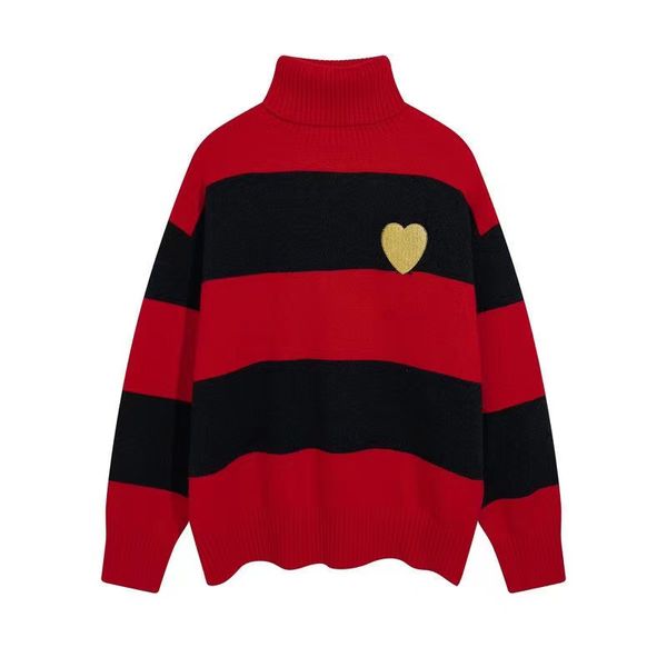

mens designer stripe men womens pull sweater pullover high collar warm 10 styles sleeve sweater sweatshirt embroidery knitwear autumn, White;black