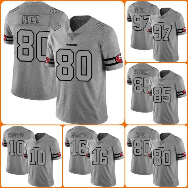 

ell jersey wholesale custom san francisco''49ers''men #10 jimmy garoppolo 16 joe montana 80 jerry rice''nfl&#0, Black