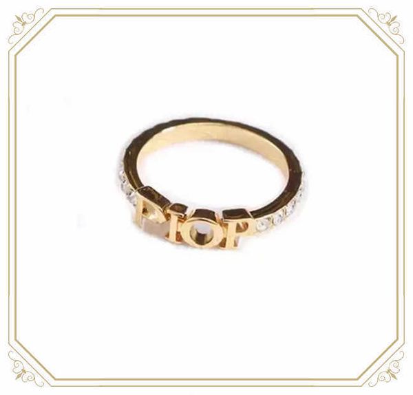 

fashion designer gold letter band rings bague for women lady party wedding lovers gift engagement jewelry with box32452361122312312, Silver
