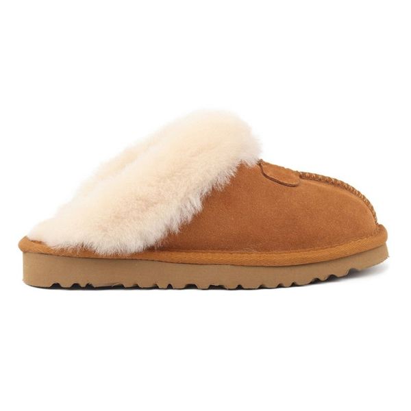 

men women winter slippers slides sandals designer fur sliders slip-on flip flops fashion chestnut black grey keep warm thick bottom mens