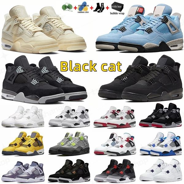 

jumpman 4 4s basketball shoes for men women mens sneaker black cat military wild things university blue canyon purple sail red thunder outdo