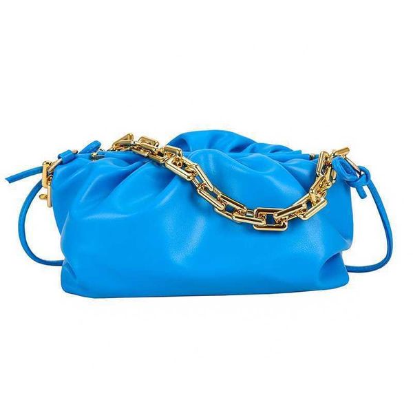 

hand designerbag bottess bag women's venetas 2022 new fashion mesh red pleated crossbody one shoulder underarm chain bar cloud have log