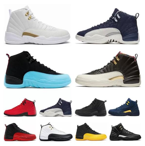 

jumpman 12s basketball shoes sports sneakers stealth hyper royal university blue black royalty utility cherry low easter taxi playoffs men w