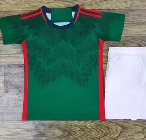 

2022/23 mexico kids home soccer jersey lozano alvarez raul away football shirts vintage classic de women maillot kid futbol shirt thailand j, Black;yellow