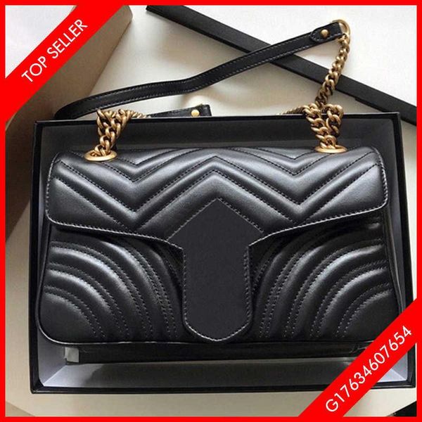 

fashion bags women handbag crossbody messenger shoulder chain bag good quality leather purses ladies high capacity with box, Red;black