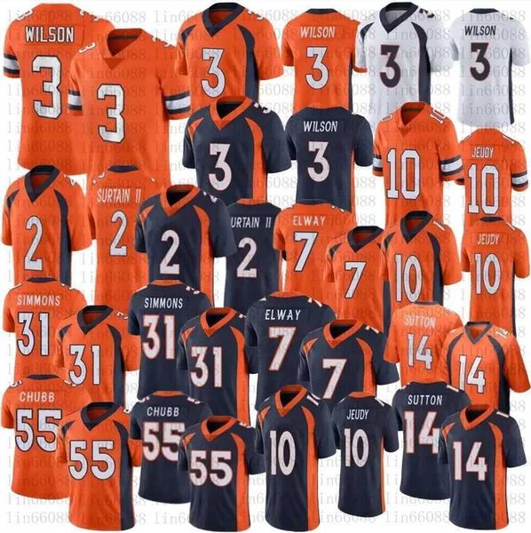 

hommes femmes jeunes russell wilson jerseys de football patrick surtain ii jerry jeudy john elway courtland sutton justin simmons'&#039, Black;red
