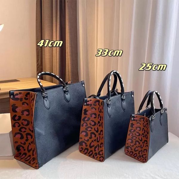 

designer bags women onthego handbags louiseity lvs braided cowhide leather wild at heart leopard-print luxury handbag viutonity purse tote s