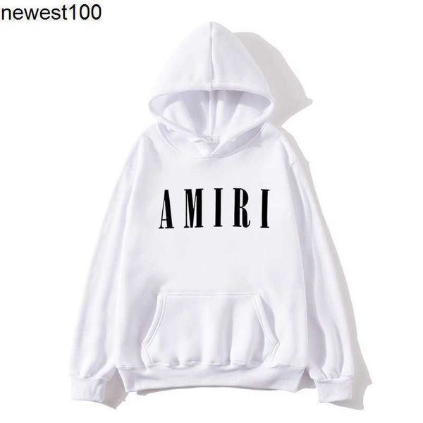 

men's hoodies sweatshirts designer fleece sweater men's women's amirs printed hoodie loose fashion brand, Black