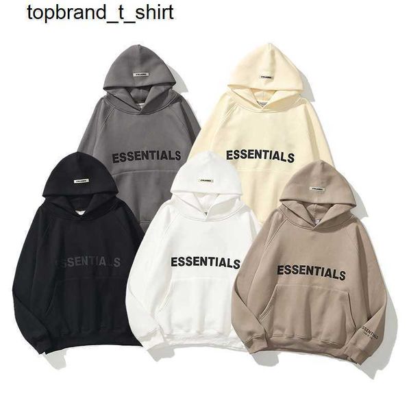

men's hoodies designer sweatshirts essential fashion brand new chest cuff stamping couple sweater hooded, Black
