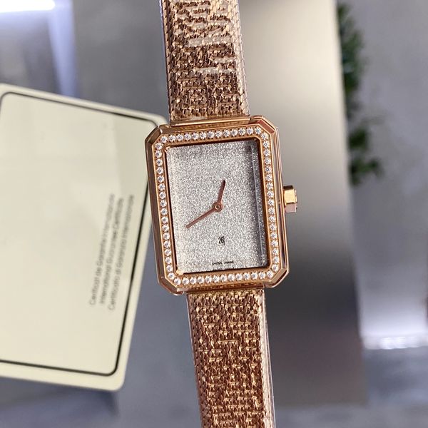 

boy friend watch diamonds womens watchs designer quartz for woman bracelet watch official replica lady writewatch ladies senior gift 14, Slivery;brown