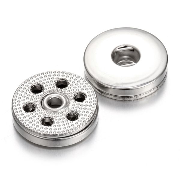 

metal 18mm ginger snap button base clasps pendant charms for diy snaps buttons necklace earrings bracelet jewelry accessorie