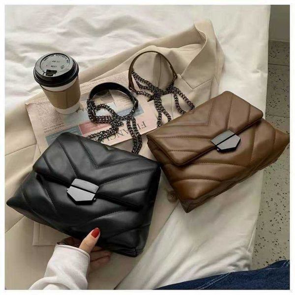 

evening bags chain women's 2022 new versatile crossbody mesh one shoulder simple small square