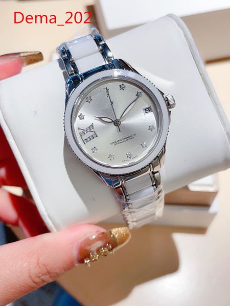 

women's watch automatic machinery simple atmosphere sapphire mirror 34mm, Slivery;brown