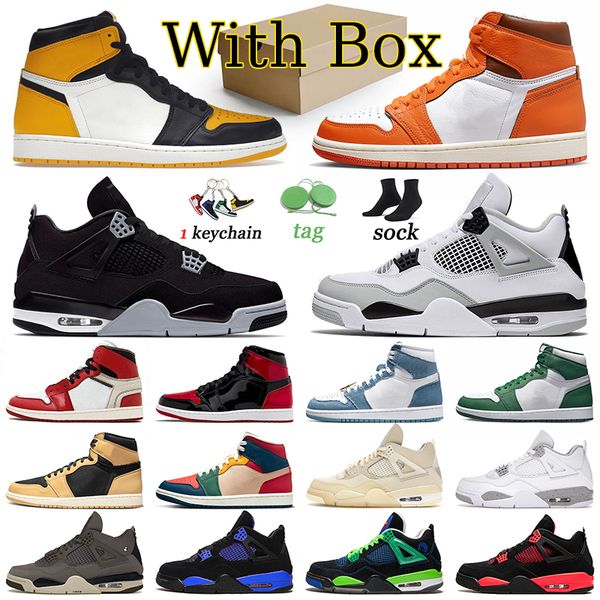 

jorda 4 basketball shoes offs white jumpman 1s heirloom j4 j1 plate-forme yellow toe men trainers starfish jorden 1 designer women military