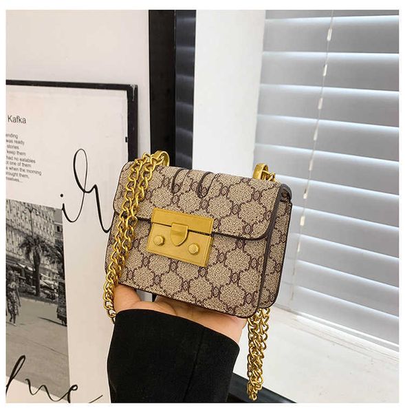 

messenger bags fresh sweet cute small square bag women's 2022 new online celebrity casual chain girl