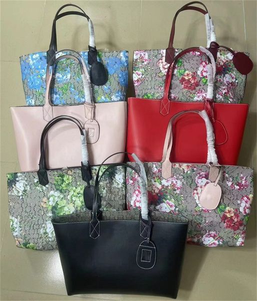 

designer female tote bag luxury flower shopping brand bag reversible handbag beach bags for leather womens handbags purses women totes