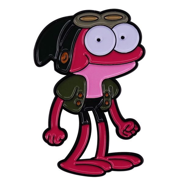 

anime brooch animated brooch pink frog metal badge accessory gift pin, Blue