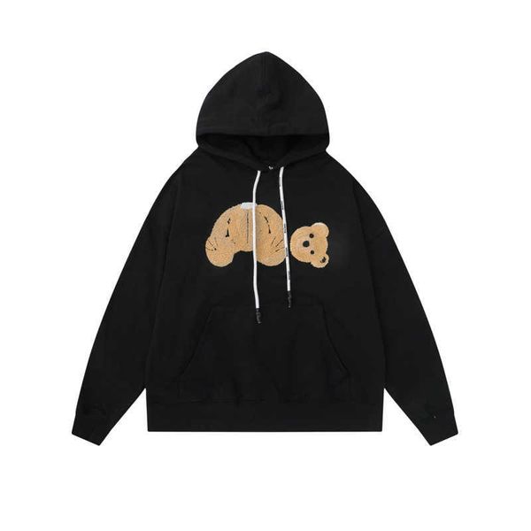 

mens designer hoodie bear fashion man hoody sweatshirts letter for men sweater pullover women hoodies hip hop sweatshirt loose 2022 clothing, Black