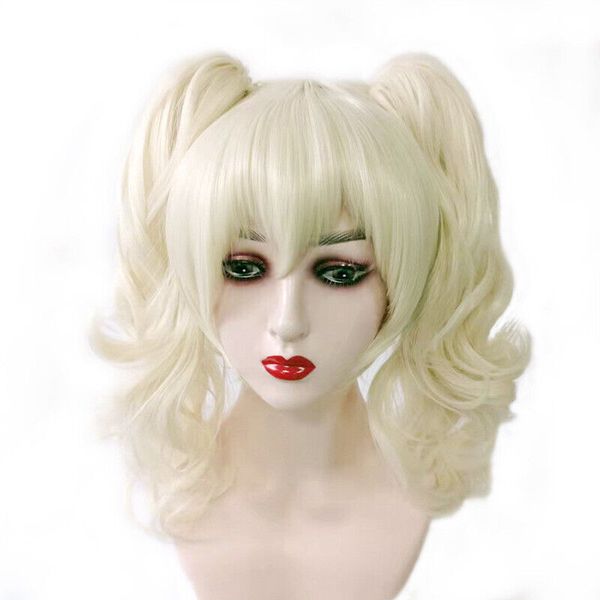 

ladies braids women's wig cosplay long curly light blonde wig, Black