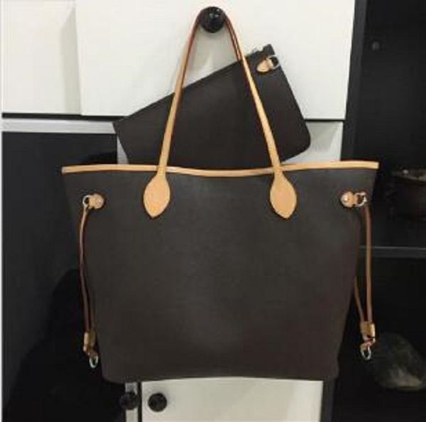 

2023 viutonitys 6 colors lattice bags 2pcs set women pu leather handbag ladies designer handbags lady clutch purse retro shoulder bag m40156