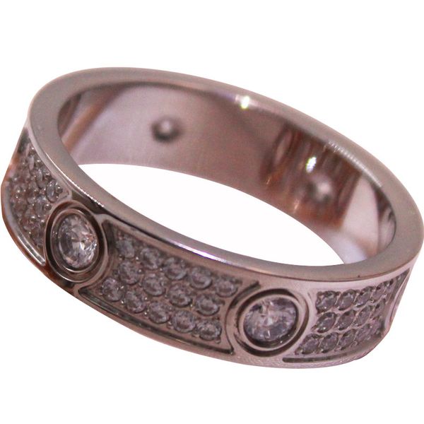 

love ring womens luxury rings couple diamond screw stainless steel titanium zircon jewelry gifts for woman accessories wholesale designer, Golden;silver