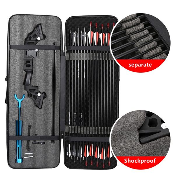 

tactical box archer's suitcase fishing gear gun toolbox bow arrow cosmetic case storage pack safety shockproof waterproof bags outdoor