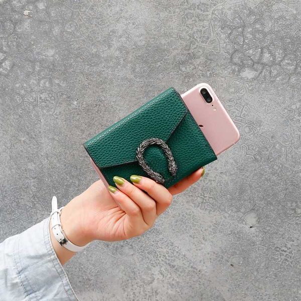 

purses versatile women's short wallet handbag solid coin purse, Red;black