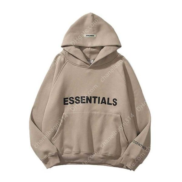 

essentials men's hoodie casual sportswear print fleece oversized fashion hip hop streetwear s-3xl, Black