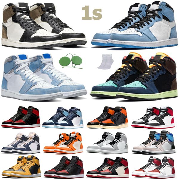 

og 1 1s basketball shoes mens women trainers sneakers new style of university blue travis scot eur 36-47