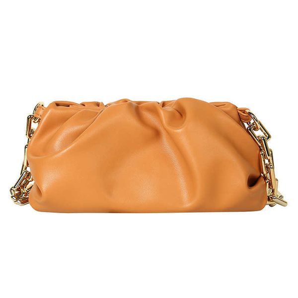 

hand designerbag bottess bag women's venetas 2022 new fashion pu pleated shoulder armpit hand cloud have logo