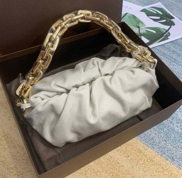 

hand designerbag bottess bag women's venetas 2022 new women's dumpling cloud soft cowhide chain one shoulder wrinkled armpit have