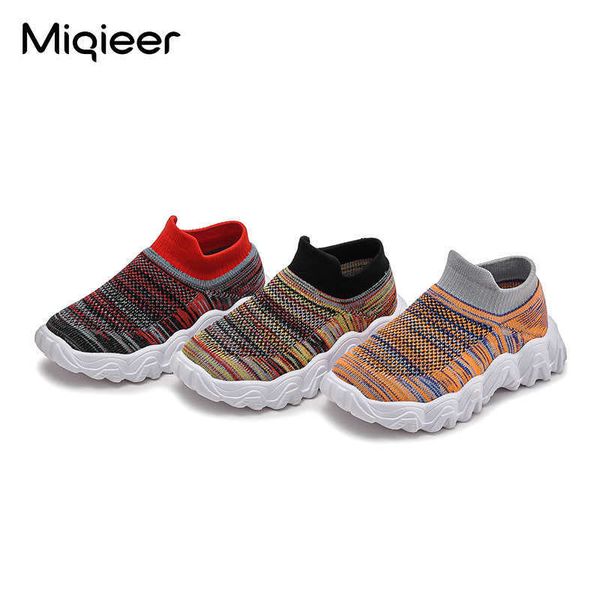 

sneakers boys child sneakers girls breathable knitting outdoor running walking casual sports shoes kids sneakers pour filles size 26-37 l221, Black;red
