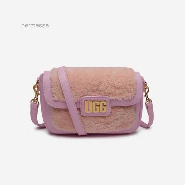 

evening bags ugg designer winternew bag womens handbag lamb wool plush mailman one shoulder cross body small square handbags