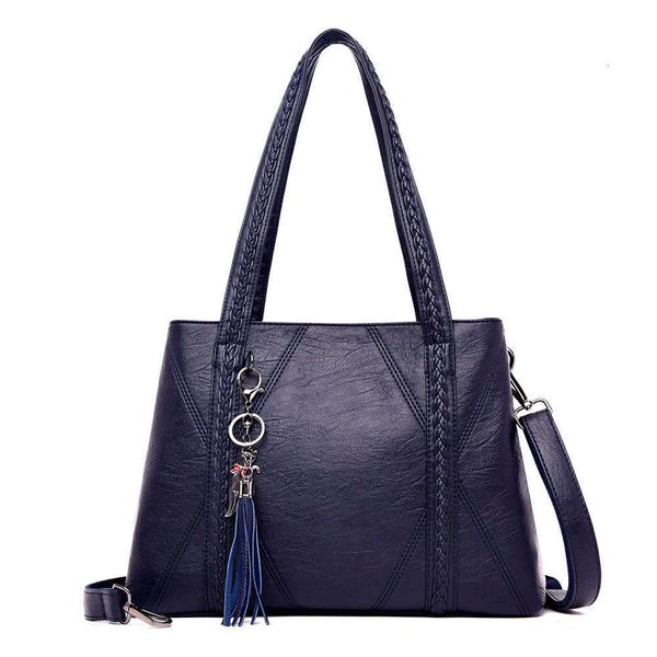

single package new leather tassel bags large capacity women shoulder messenger handbag famous big designer handbags sac c0602