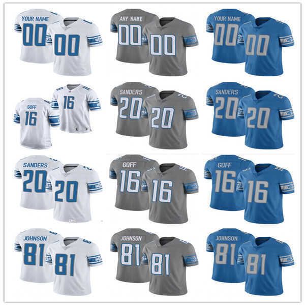 

jersey custom detroit''lions''97 aidan hutchinson 1 jameson williams 14 amon-ra st. brown 20 barry sanders 16 jared goff, Black;red