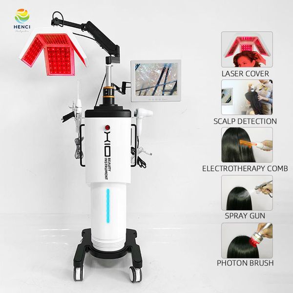 

latest anti hair loss treatment laser 650nm diode lasers hair regrowth machine, Black